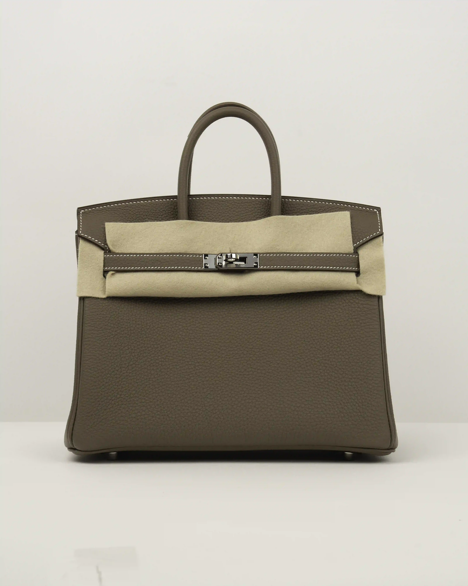 HERMES BIRKIN 25 VEAU TOGO 18 ETOUPE  - Image 1