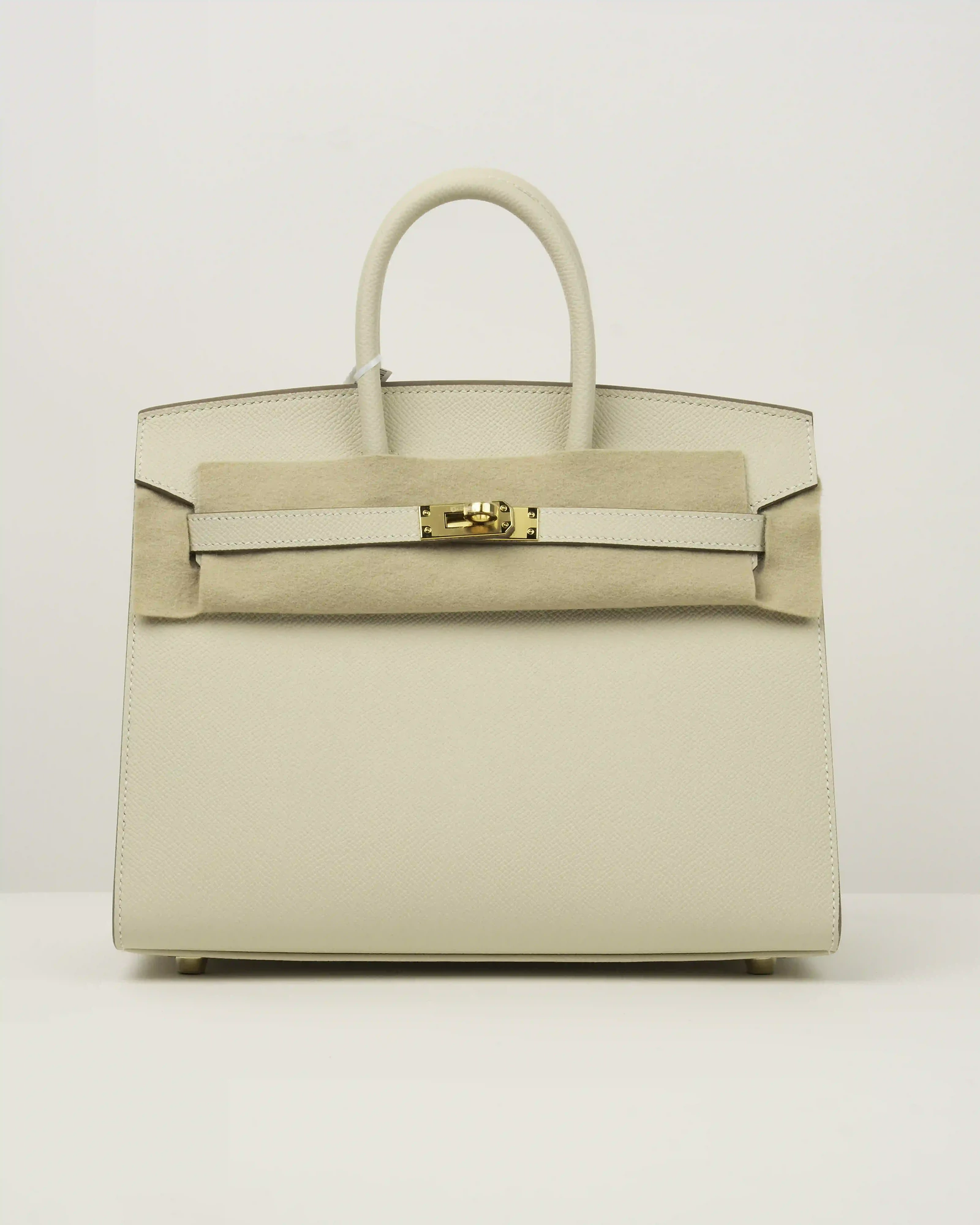 HERMES BIRKIN SELLIER 25 VEAU EPSOM 10 CRAIE - Image 1
