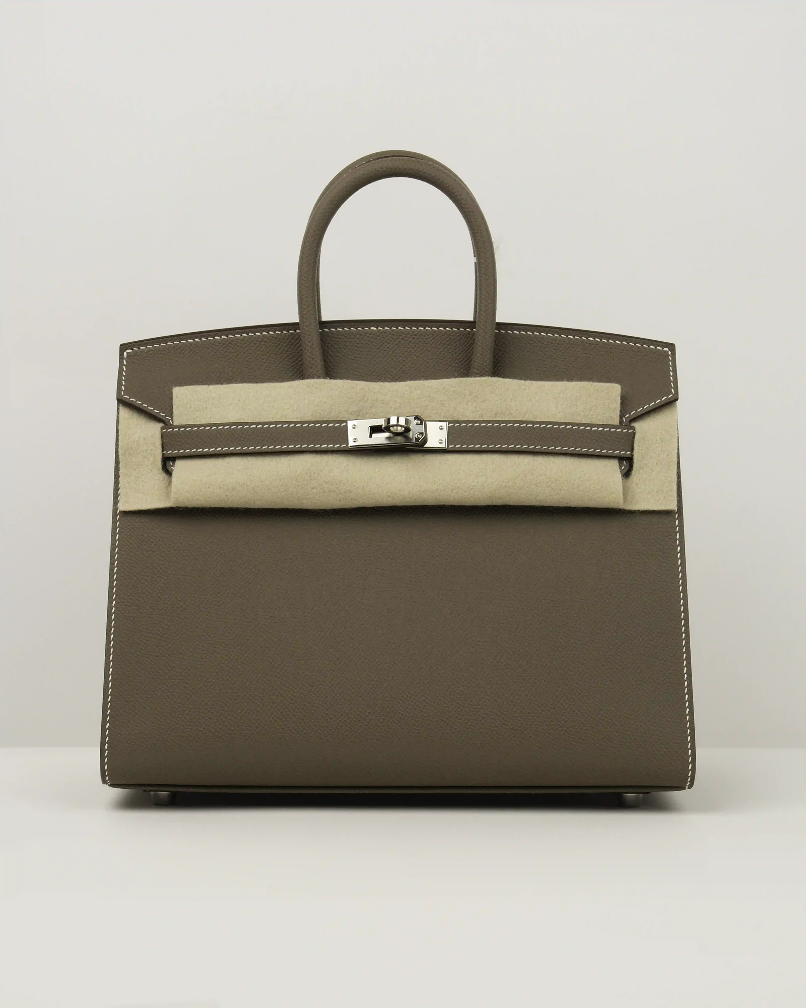 HERMES  BIRKIN SELLIER 25 VEAU EPSOM 18 ETOUPE - Image 1