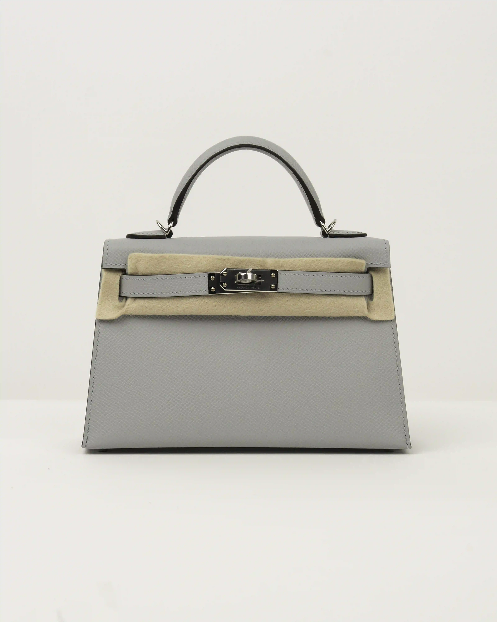 HERMES KELLY II SELLIER MINI VEAU EPSOM 8U BLEU GLACIER - Image 1