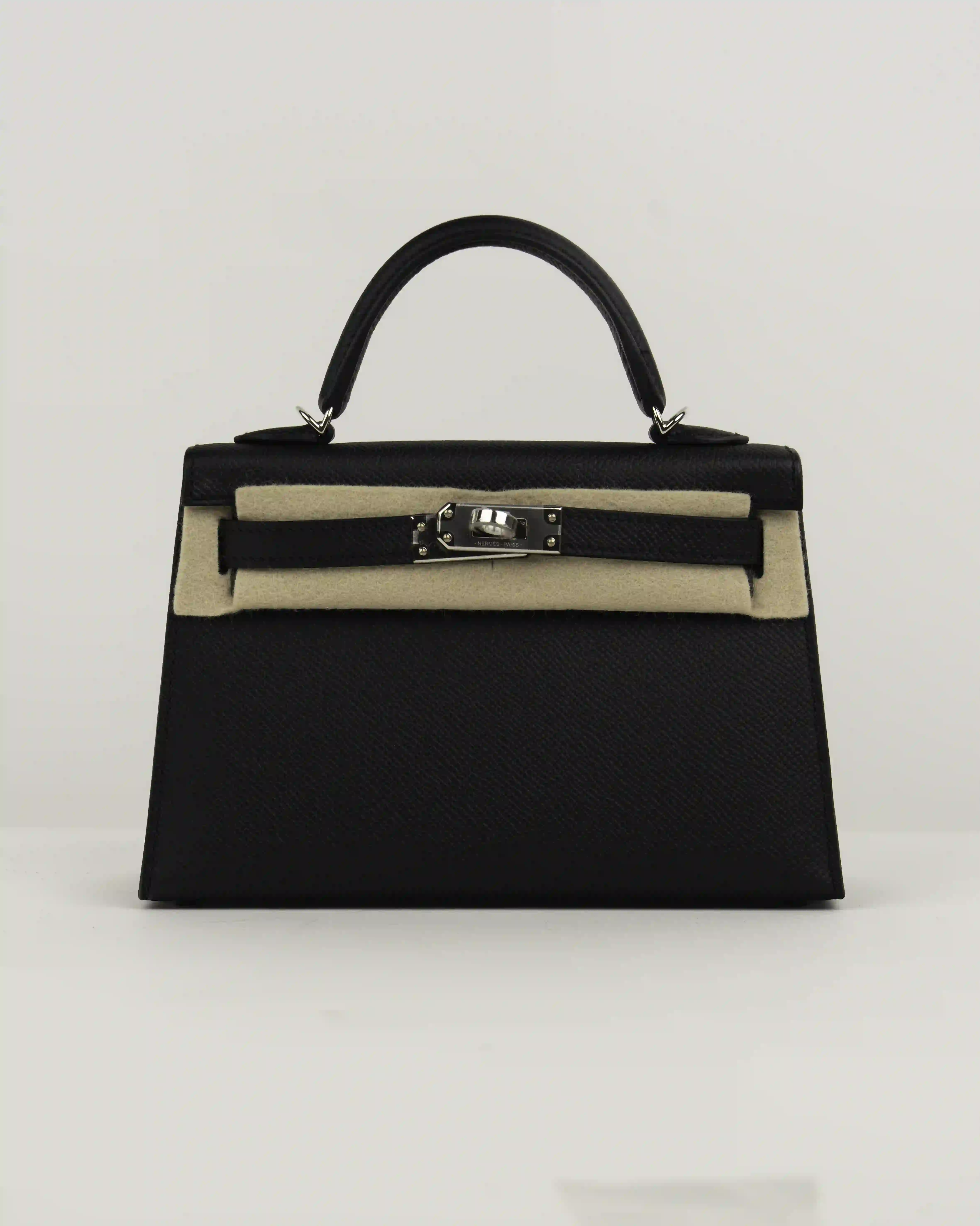 HERMES MINI KELLY NOIR PHW EPSOM - Image 1