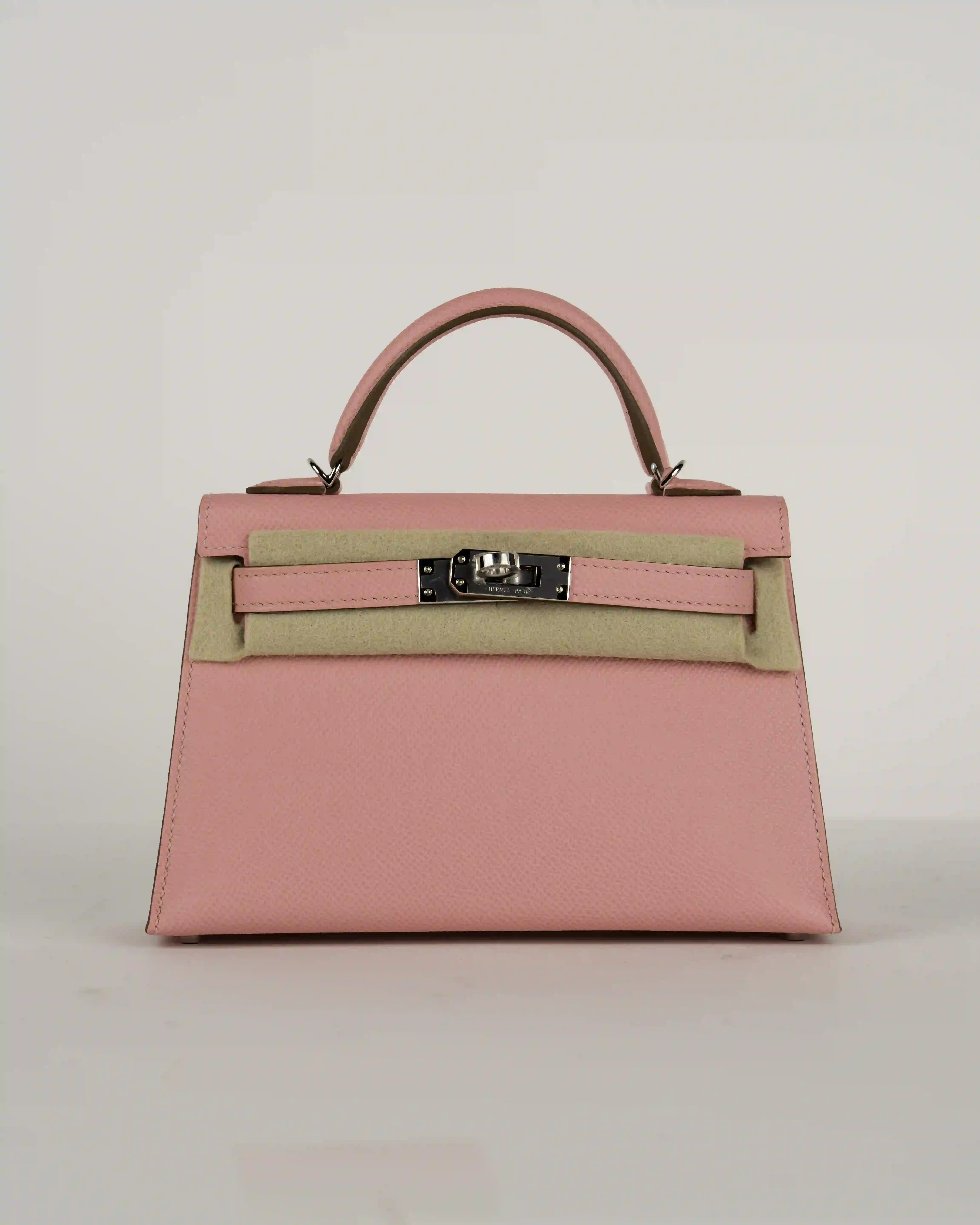HERMES SAC KELLY II SELLIER MINI VEAU EPSOM 1Q ROSE CONFET - Image 1