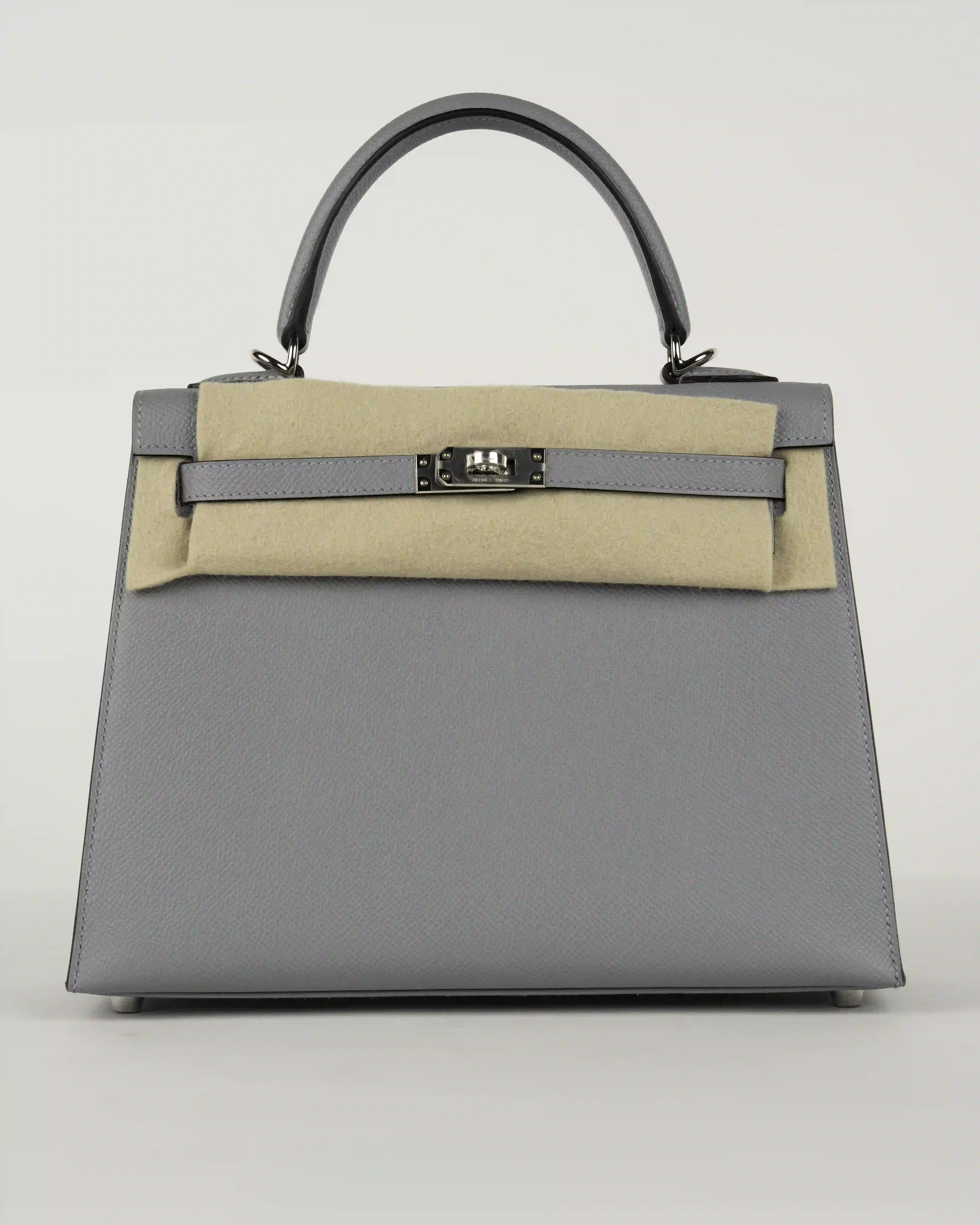 HERMES SAC KELLY II SELLIER 25 VEAU EPSOM PO GRIS PANTIN - Image 1