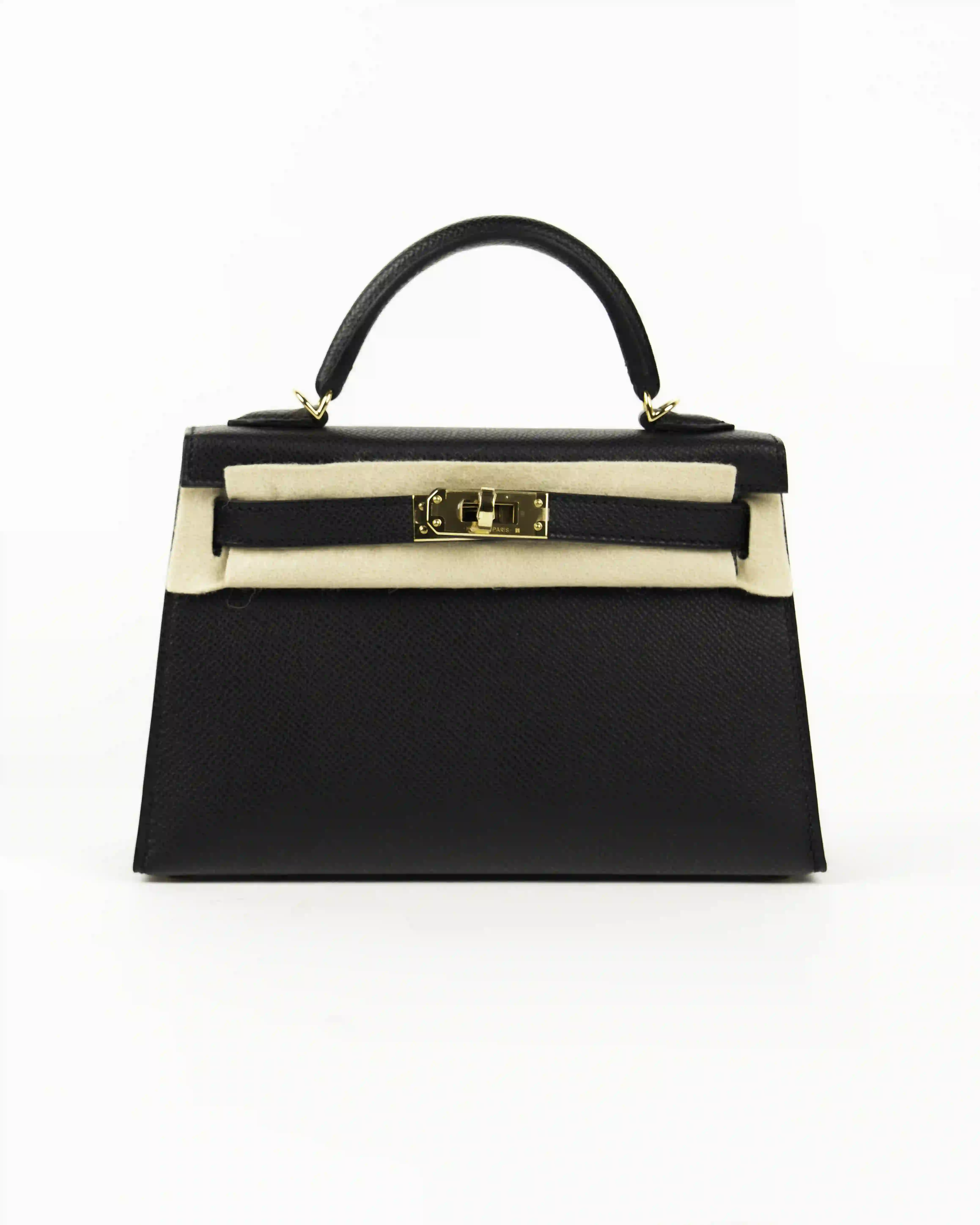 HERMES SAC KELLY II SELLIER MINI VEAU EPSOM 89 NOIR - Image 1
