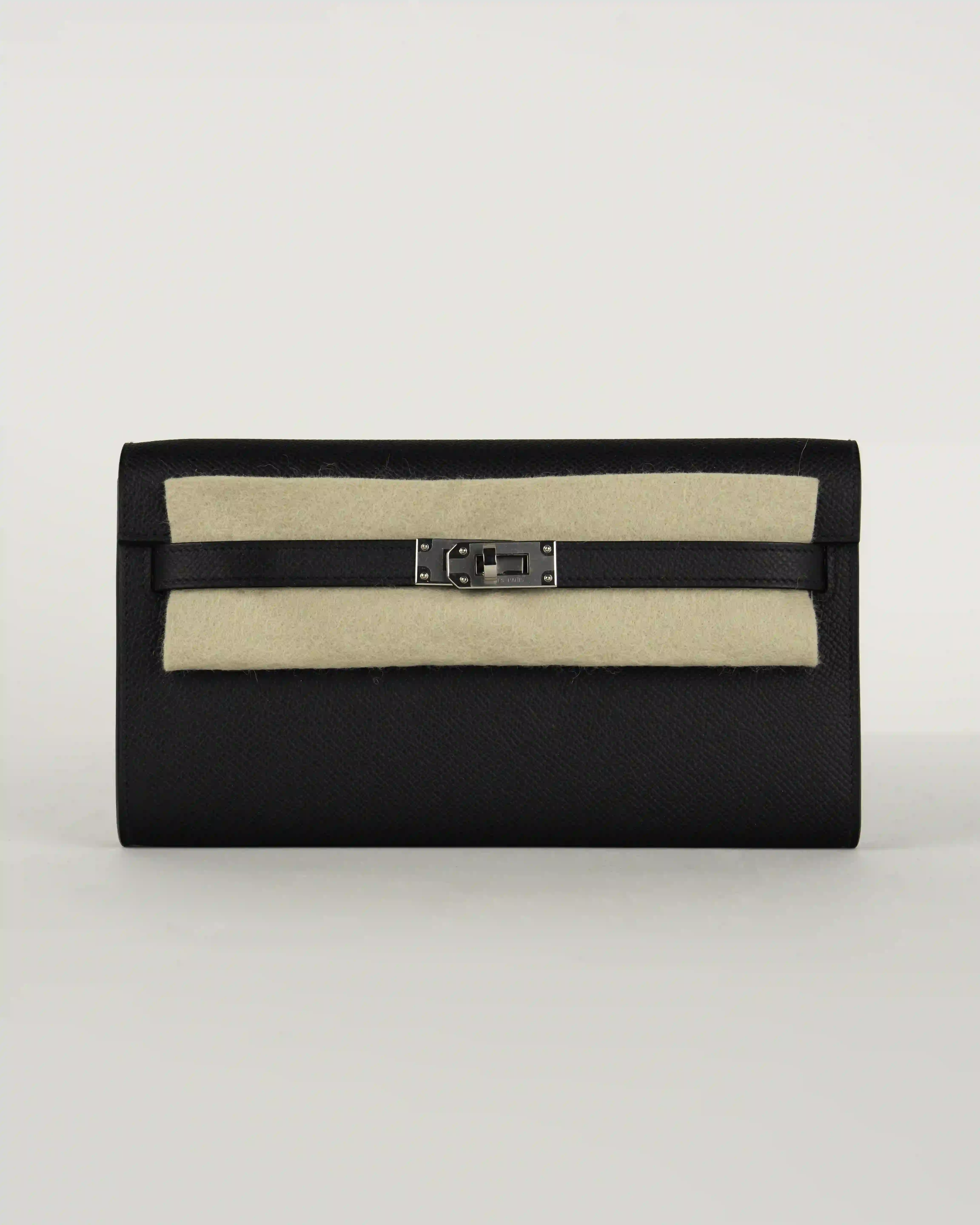 HERMES WALLET BAG KELLY TO GO EPSOM CALFSKIN 89 NOIR - Image 1